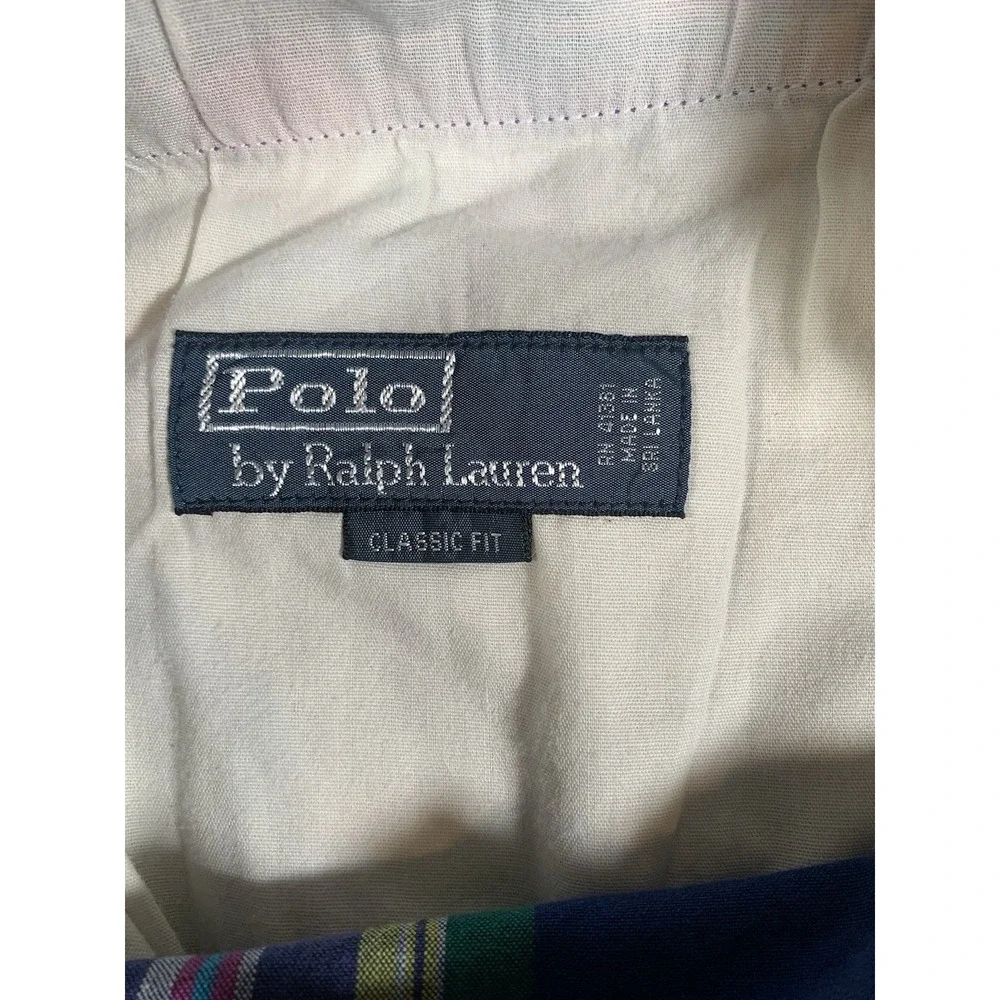 Polo Ralph Lauren Shorts Men's 32 Blue Pink India Madras Plaid 9